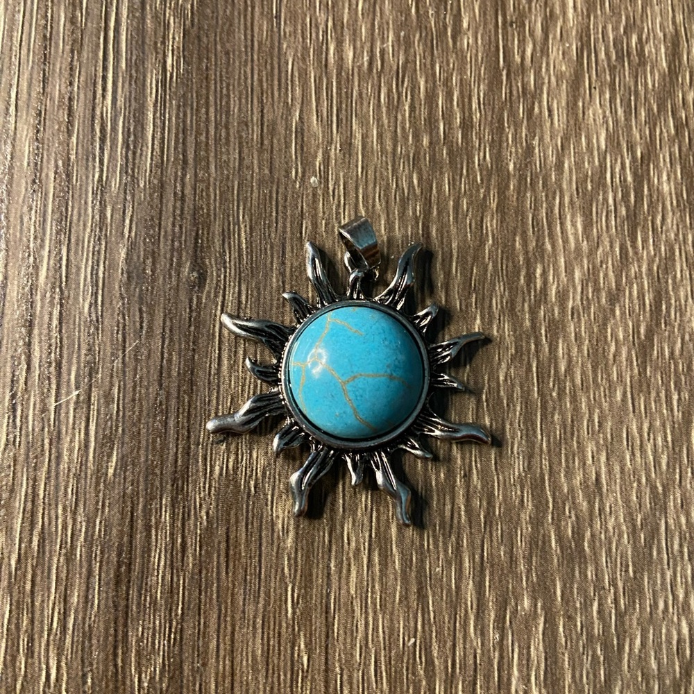 Turquoise Sunburst Pendant